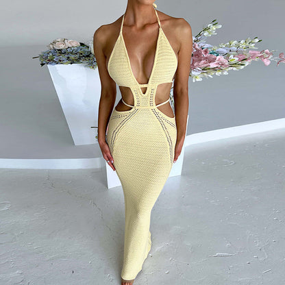 Hollow Out Cami Sweater Dress