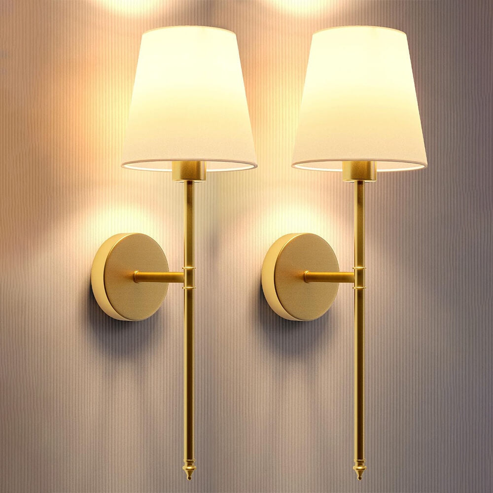 National Cloth Cover Led Copper Wall Lamp