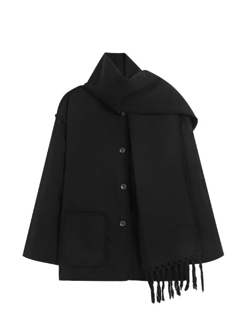 Manteau-écharpe en laine CozyCharm™
