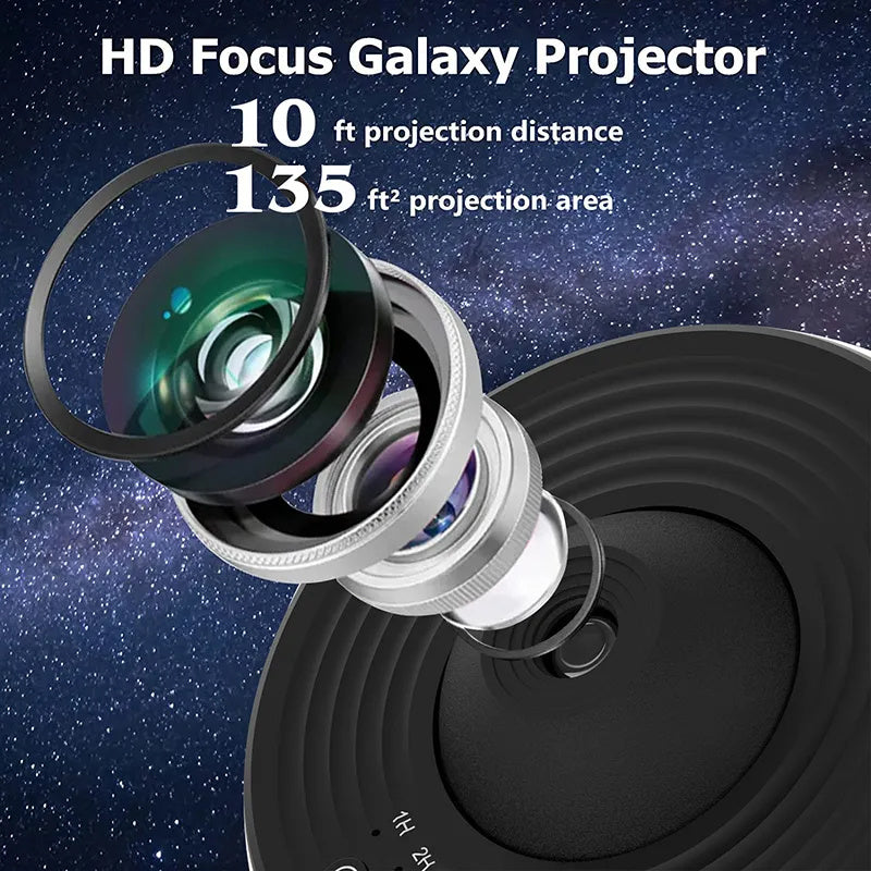 Projecteur de galaxie et lampe de planétarium LunaDream™ à 360°