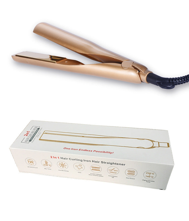 LuxeGlow™ 2-en-1 Lisseur et Boucle