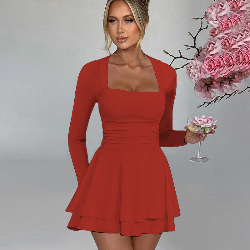 Valentina™ Square Neck Mini Dress