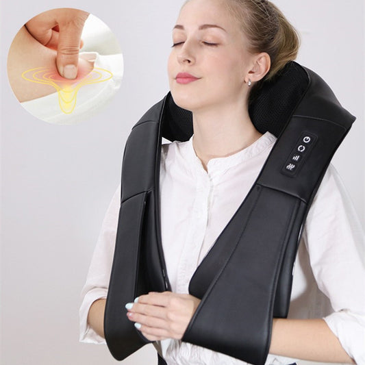 RelaxaLux™ Heated Neck & Shoulder Massager + FREE Luxury Tote Bag