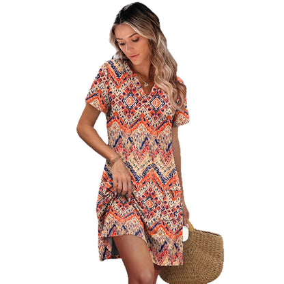 Coastal Breeze™ V-Neck Mini Dress