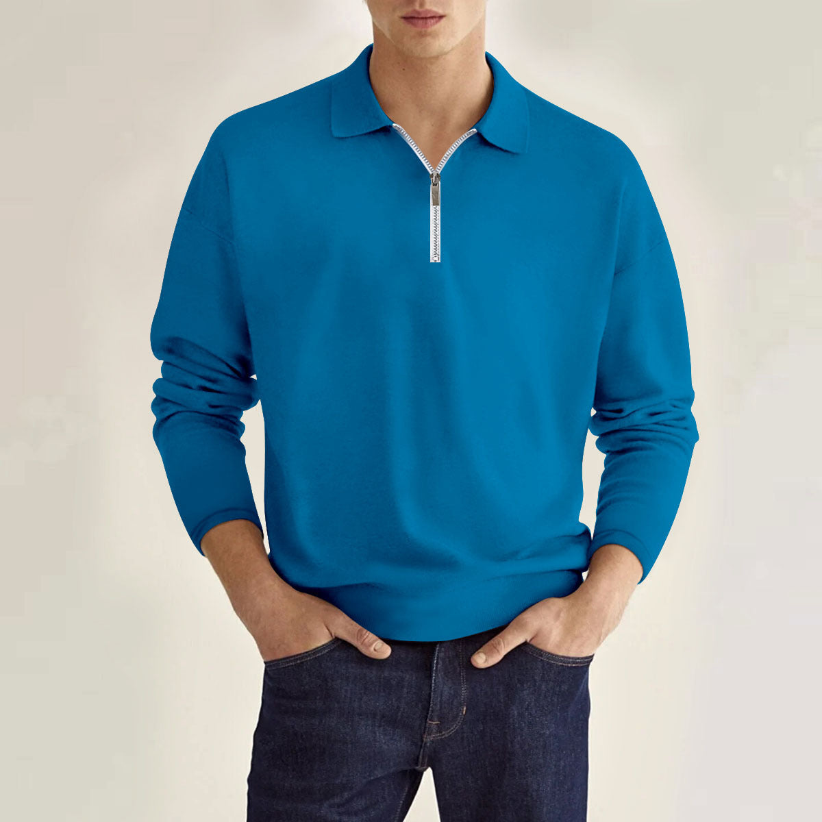 PrimeFlex™ Men’s Long-Sleeve Zip Polo