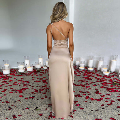 Veloura Luxe One-Shoulder Dress