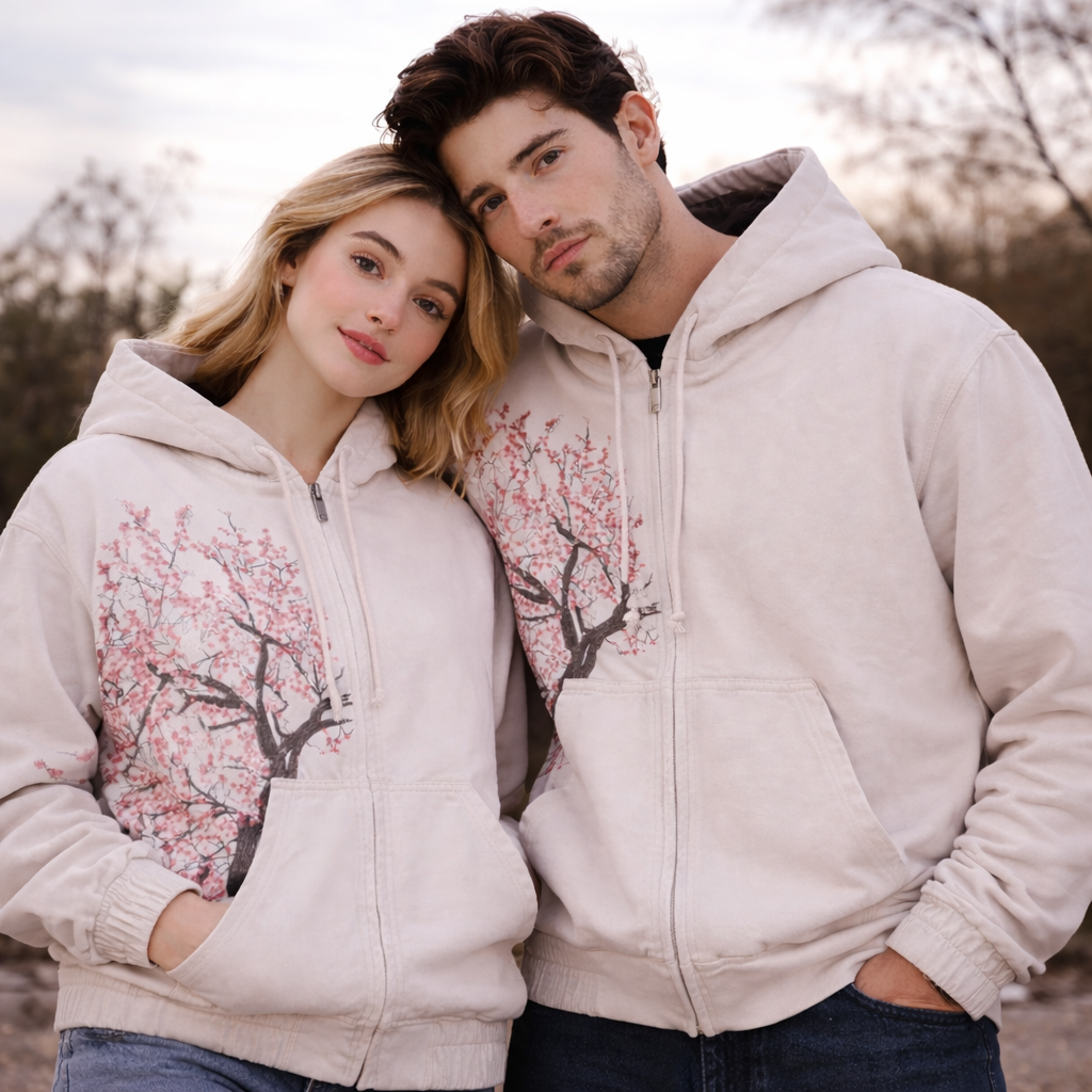 Sweat à capuche oversize Blossom Drift