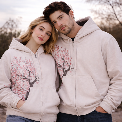 Sweat à capuche oversize Blossom Drift