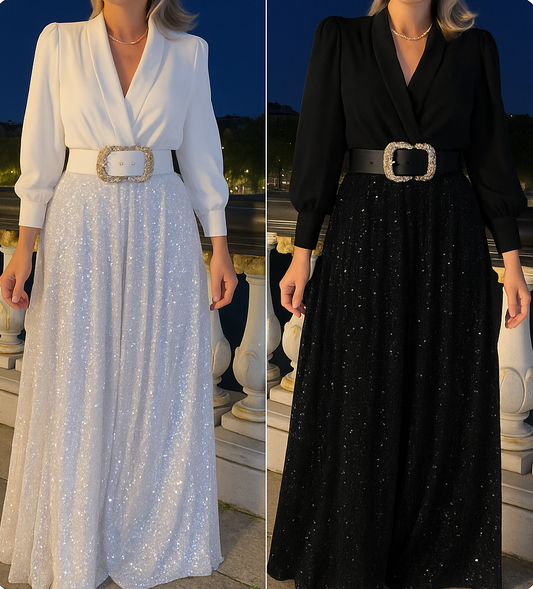 Midnight Starlight Maxi Skirt Set