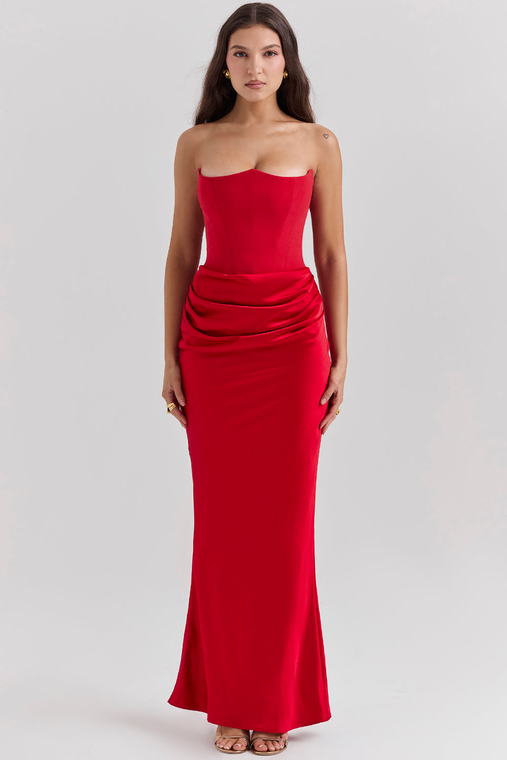 Ethereal Veda Strapless Corset Dress