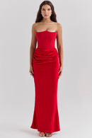 Ethereal Veda Strapless Corset Dress