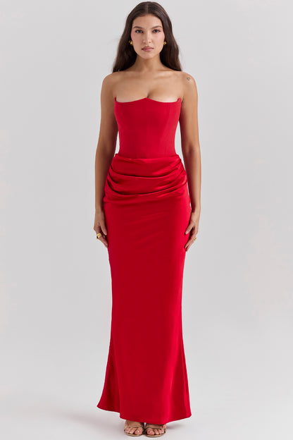 Ethereal Veda Strapless Corset Dress