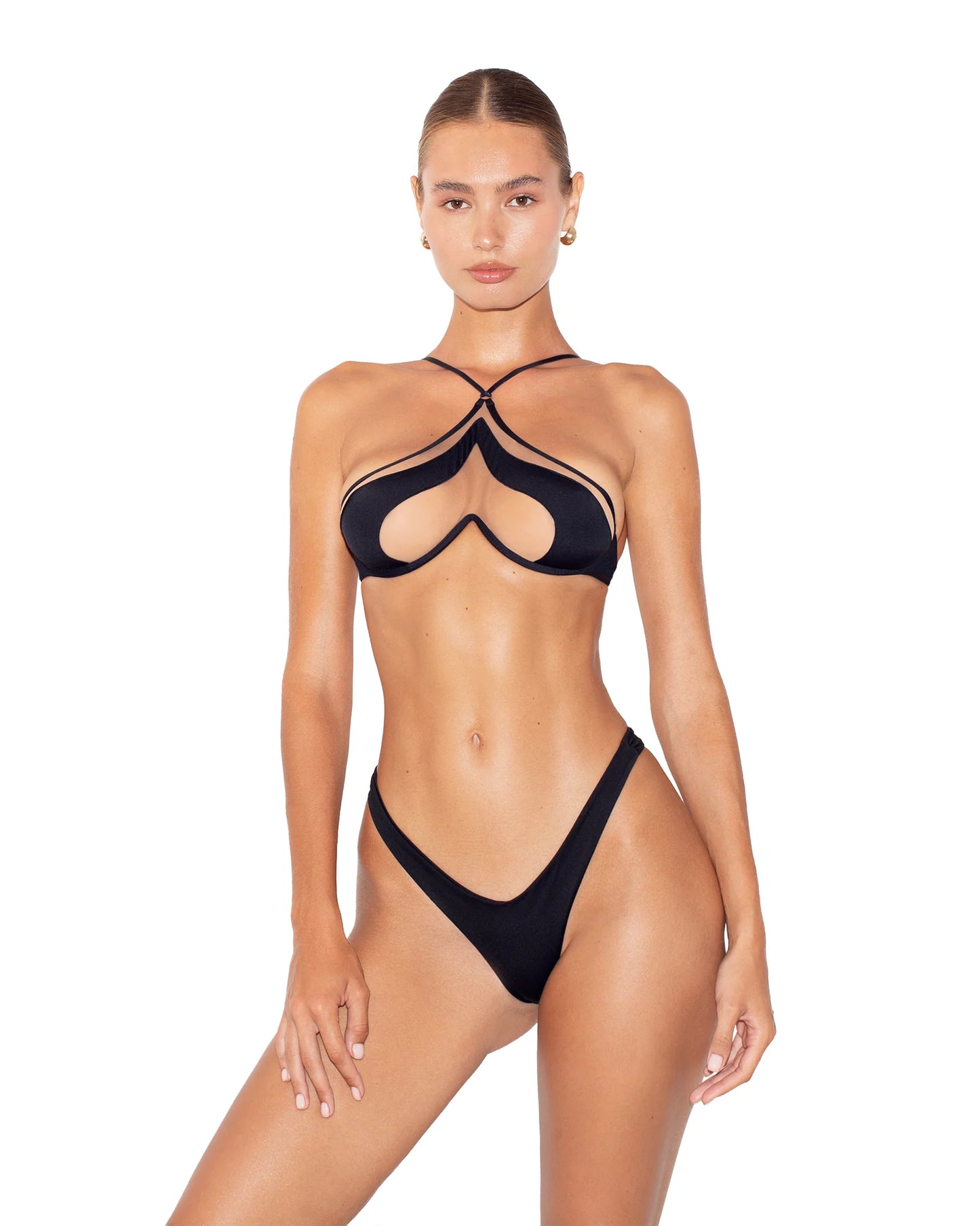 Ensemble de bikini à fines brides Dark Temptation