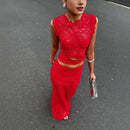 Scarlet Heat Two Piece Set