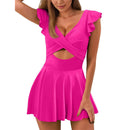 Sweet Radiance Cutout One Piece Swimsuit Dress