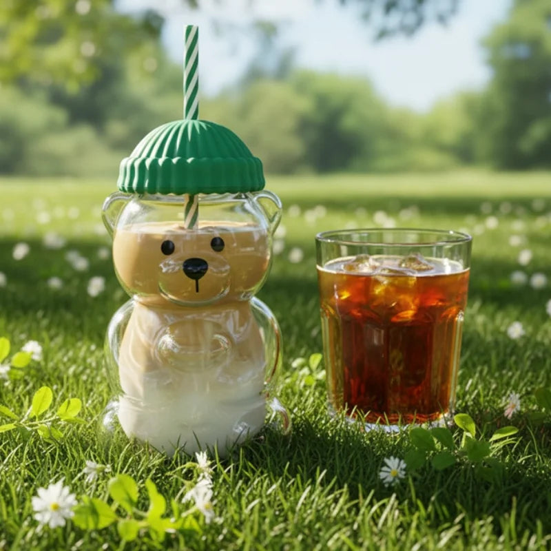Tasse en verre givré CozyBear™