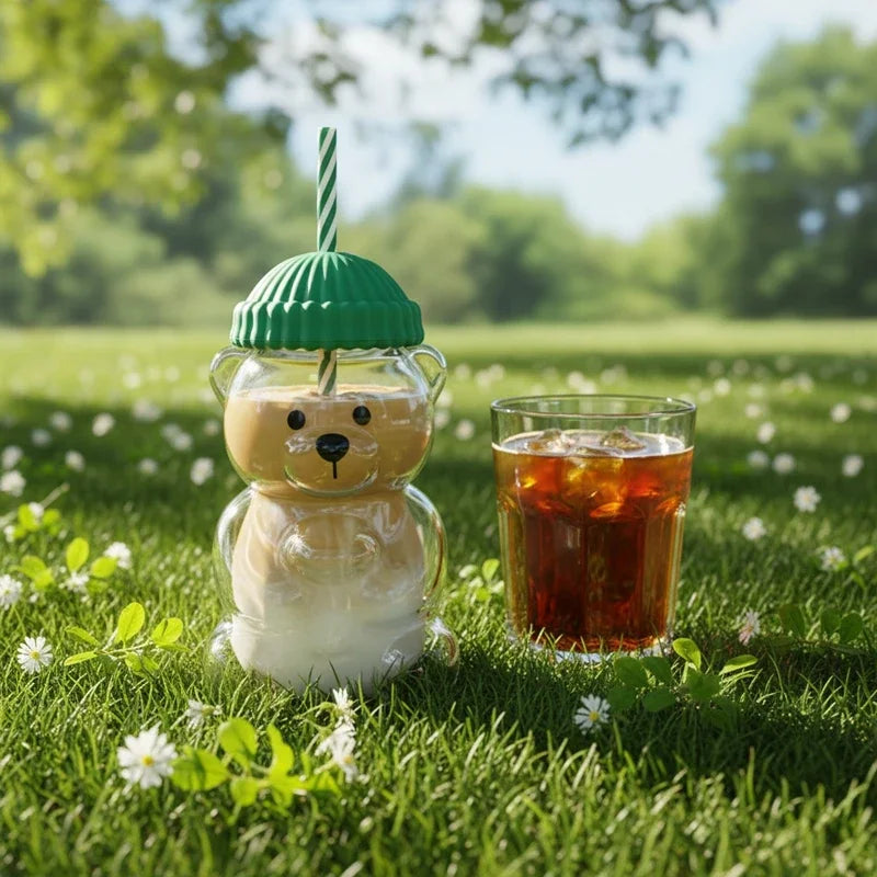 Tasse en verre givré CozyBear™