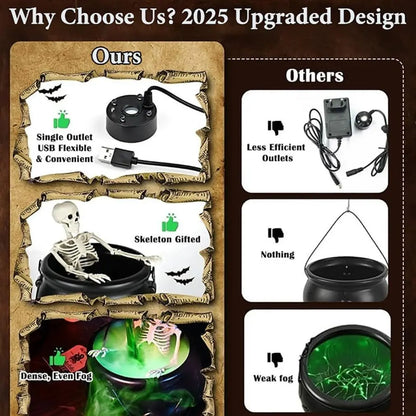 Wizard’s Cauldron Magic Halloween Decoration