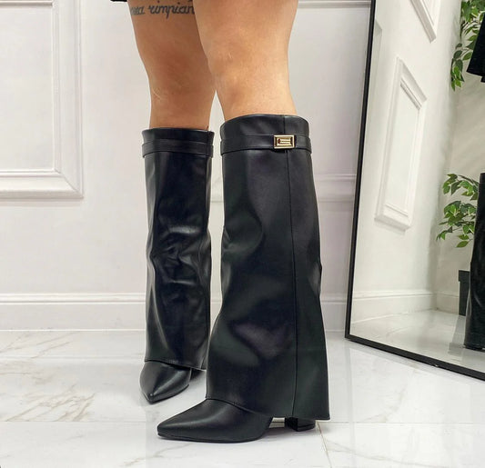 Runway Flair Wide Leg Boots