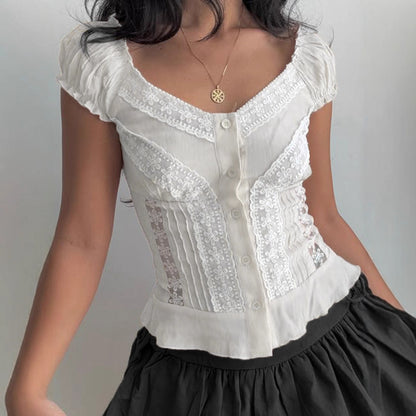 Luna Lace™ Corset Blouse