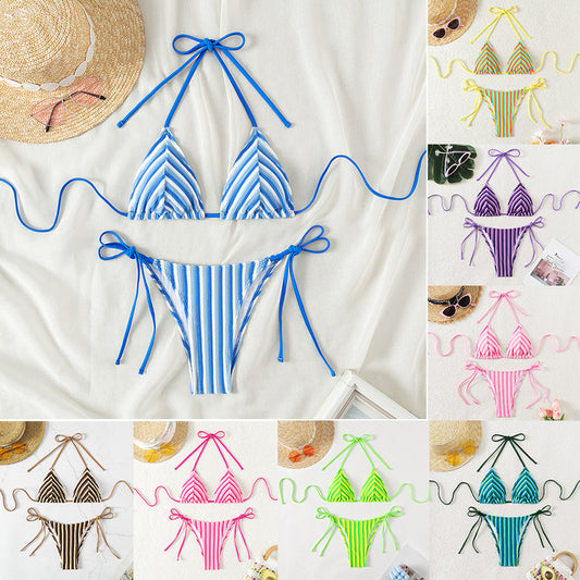 Bikini à lacer Candy Stripe™
