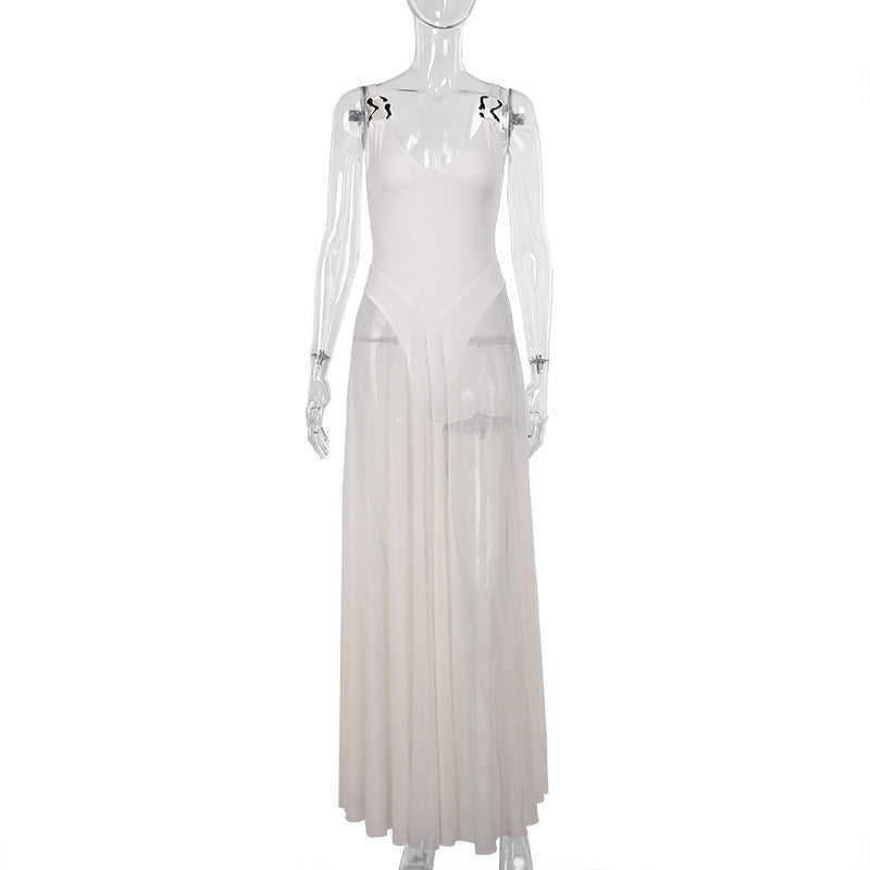 Celestia™ Flowing Mesh Maxi Dress