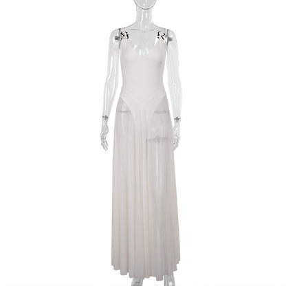 Celestia™ Flowing Mesh Maxi Dress