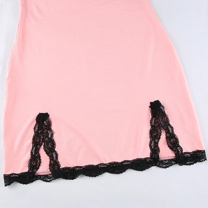 Vestido lencero de encaje Blush Temptation