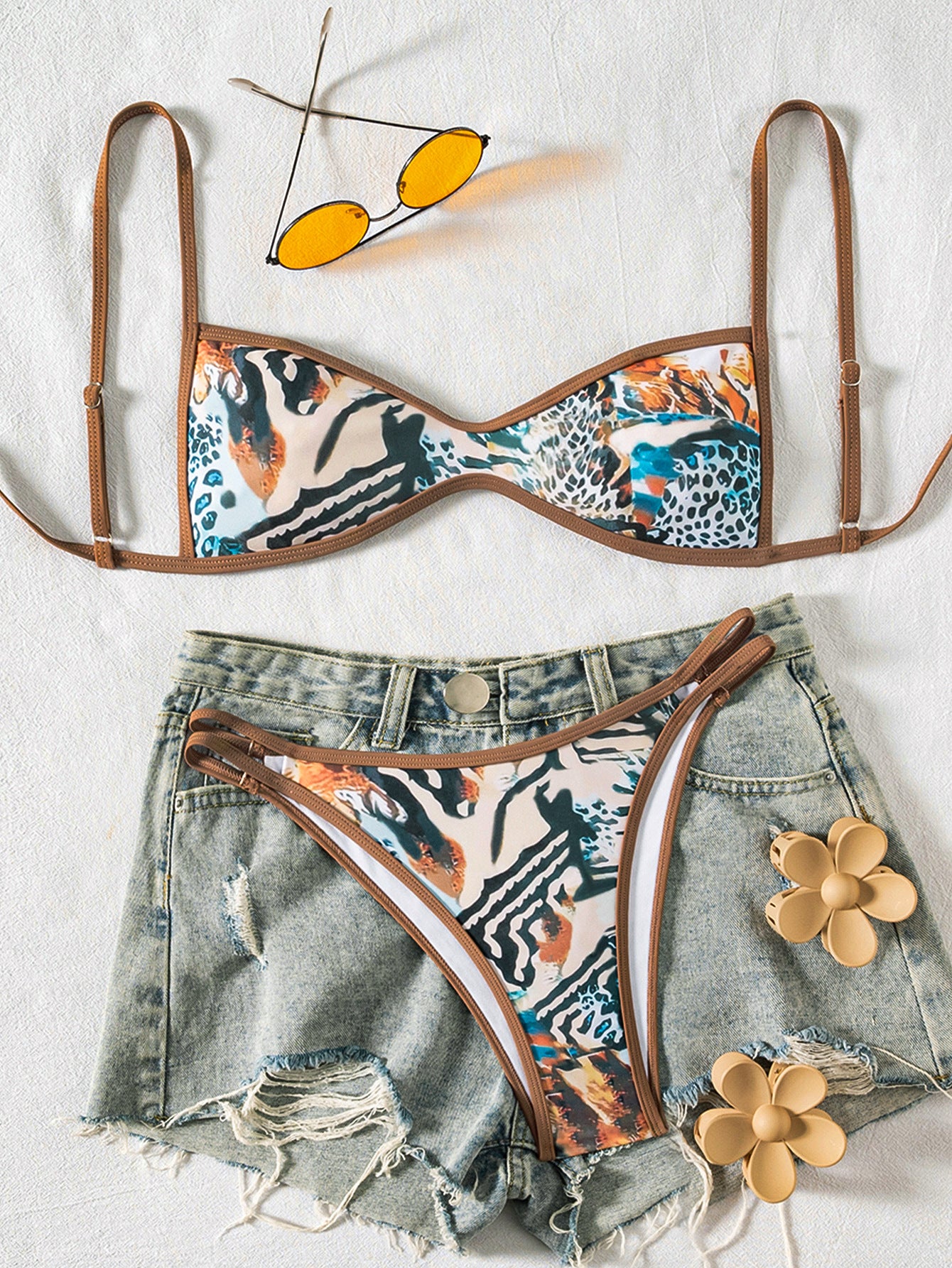 Ensemble de Bikini Brodé Rosalie™