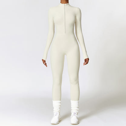 NovaSculpt™ Zip-Up Jumpsuit