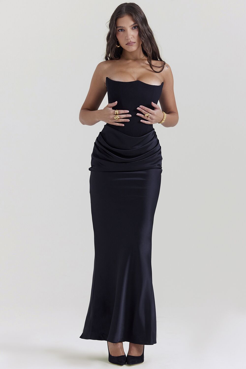 Ethereal Veda Strapless Corset Dress