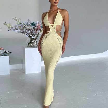 Hollow Out Cami Sweater Dress