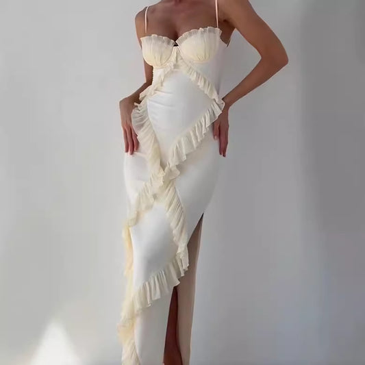 Robe Maxi Corset Volant Isadora™