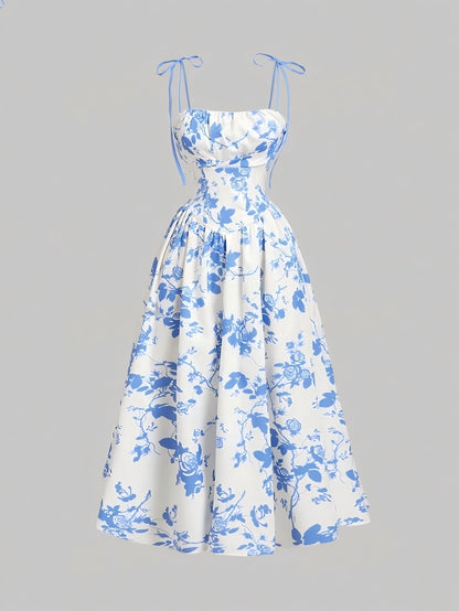 Vintage Muse™ Floral Midi Dress