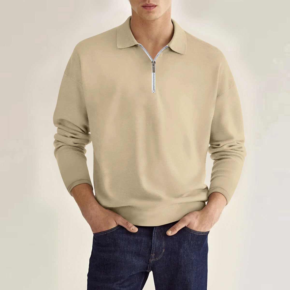 PrimeFlex™ Men’s Long-Sleeve Zip Polo