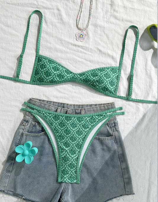 Rosalie™ Embroidered Bikini Set