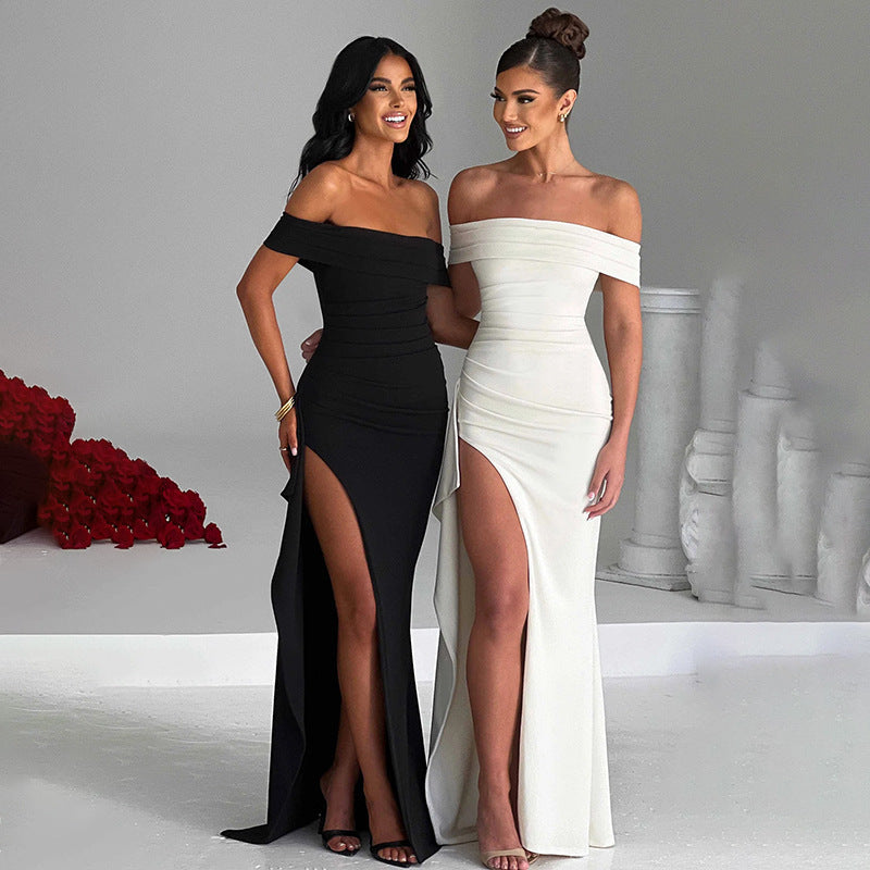 Temperament Slim Sleeveless Split Dress