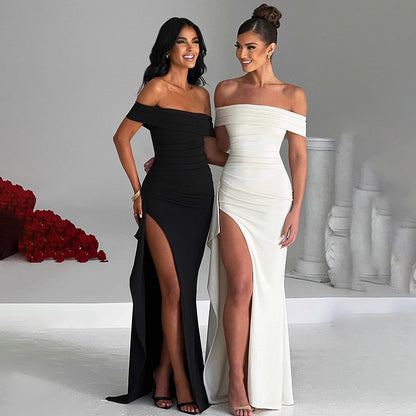 Temperament Slim Sleeveless Split Dress