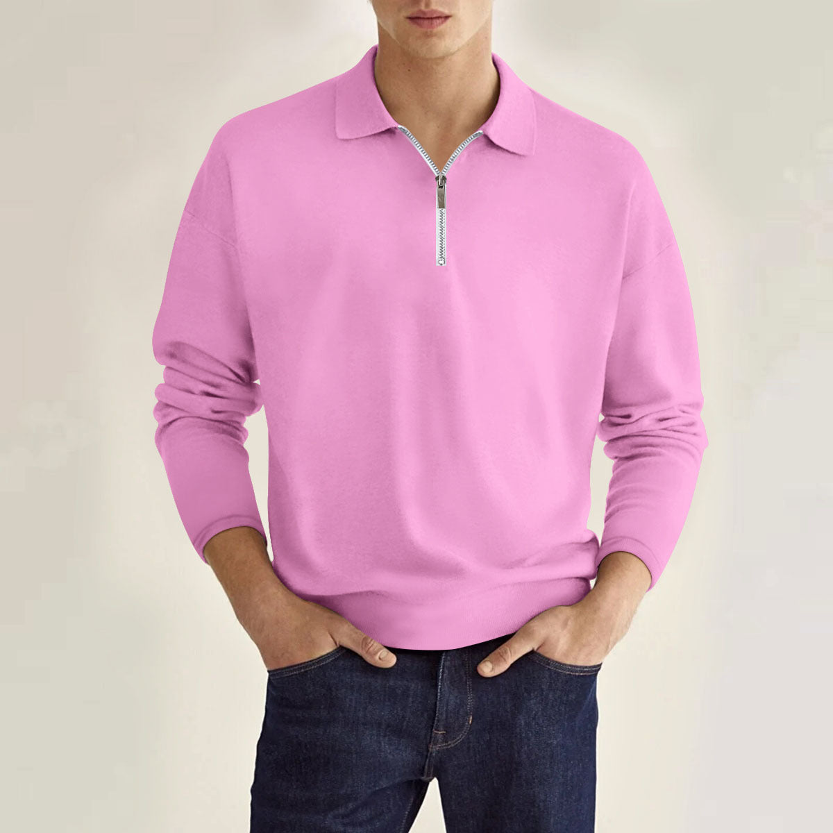 PrimeFlex™ Men’s Long-Sleeve Zip Polo