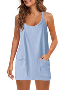Sleeveless Sports Pocket Dress