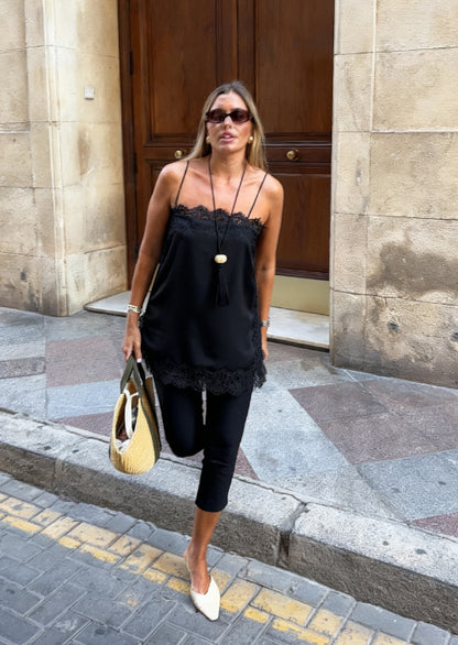 Lace Whisper™ Satin Cami Top