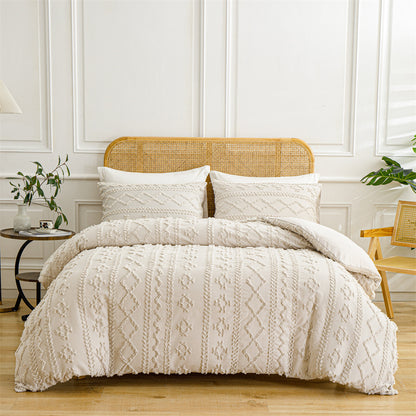 LuxeHaven Tufted Quilt Boho Set