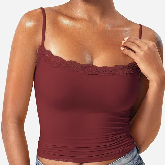 LunaLace™ Square-Neck Cami Top