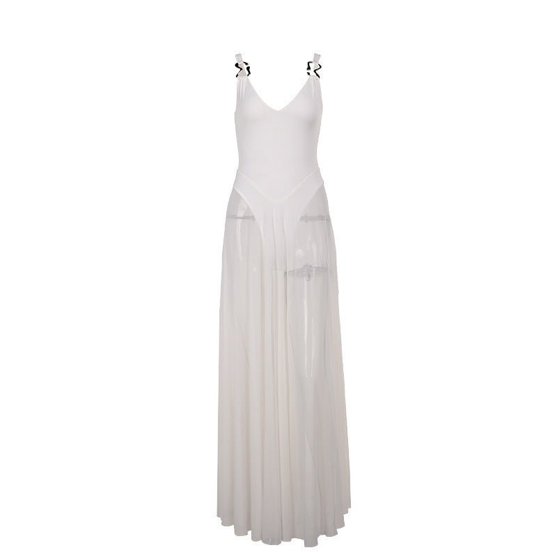 Celestia™ Flowing Mesh Maxi Dress