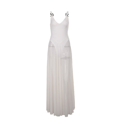 Celestia™ Flowing Mesh Maxi Dress