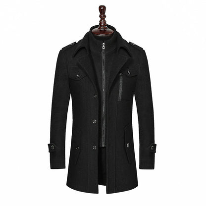 Ironcrest™ Double-Collar Wool Coat