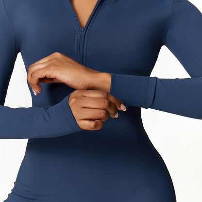 NovaSculpt™ Zip-Up Jumpsuit