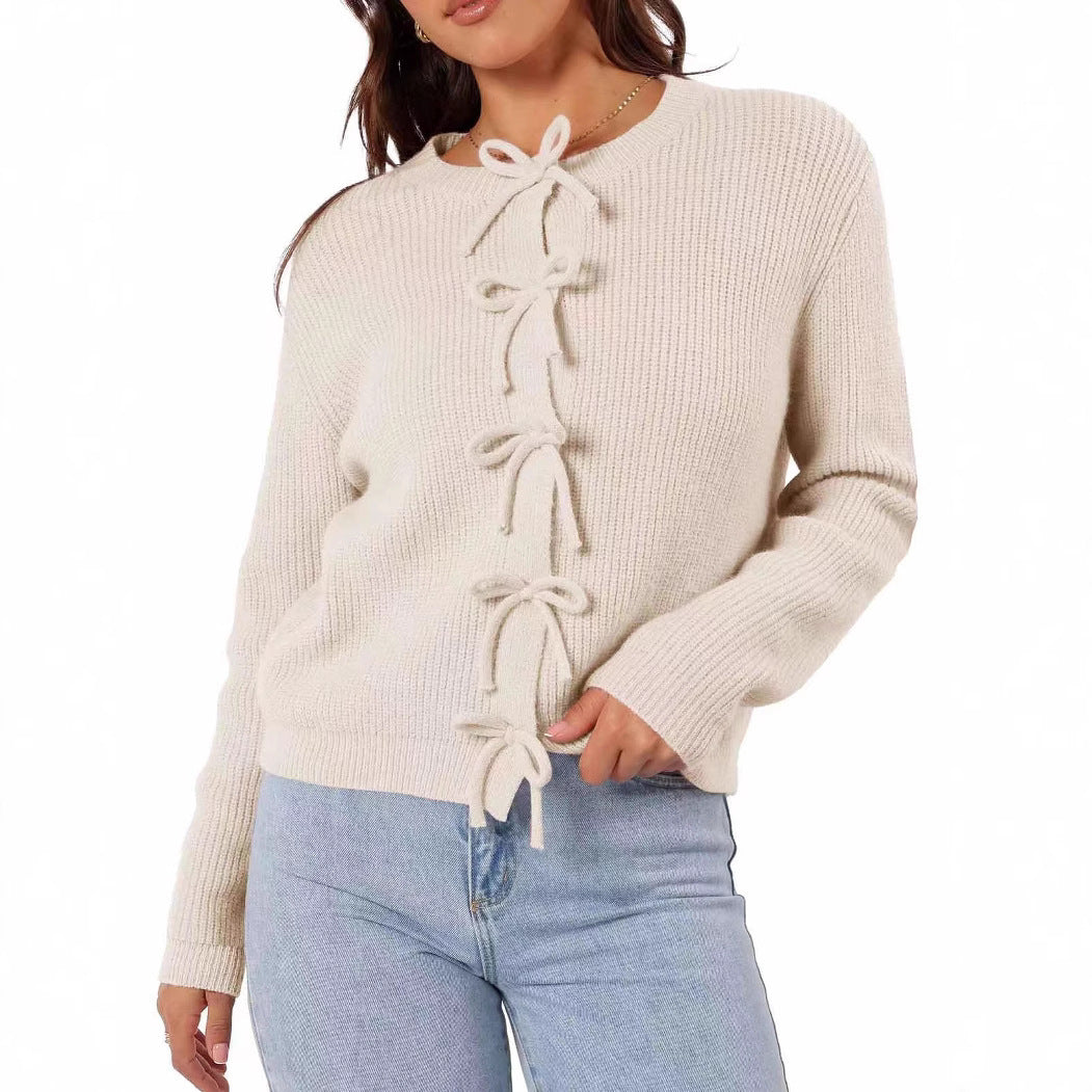 Sweet Bow Knit Cardigan