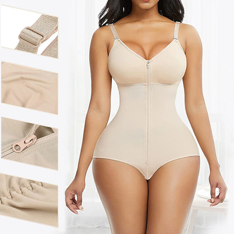 Women's Seamless Zipper One-piece Corset