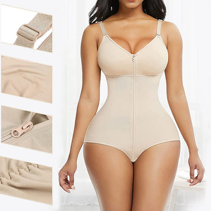 Women's Seamless Zipper One-piece Corset